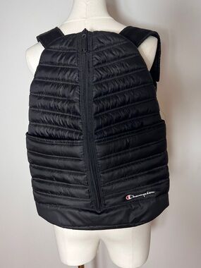 Champion Black stadium Quilted Puffer Backpack